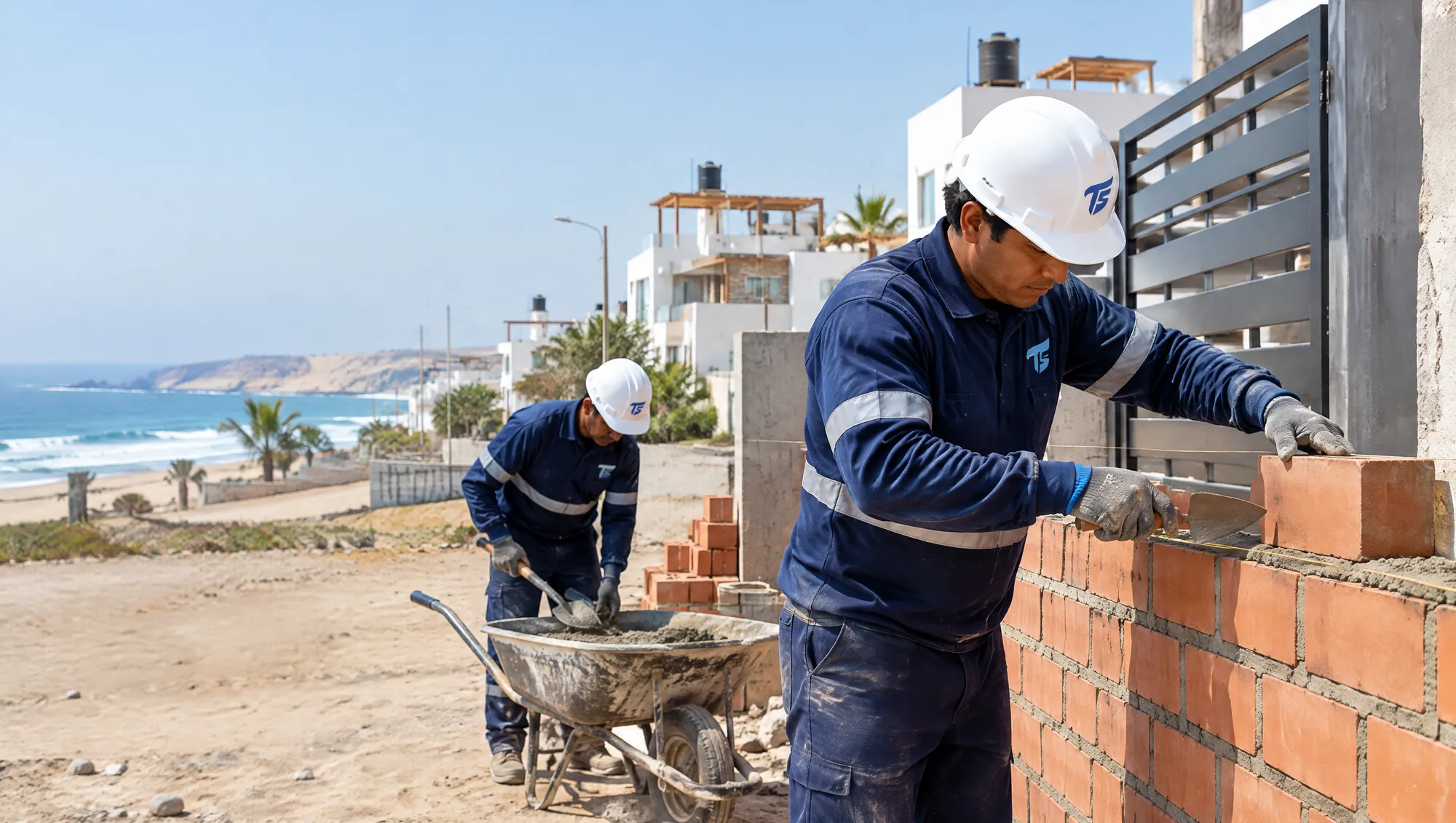 Construcción de un cerco perimétrico en Balnearios de Asia