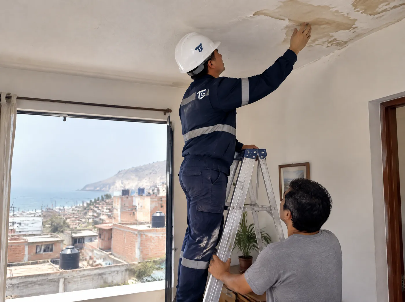 Visita técnica en Chorrillos: revisión de una filtración