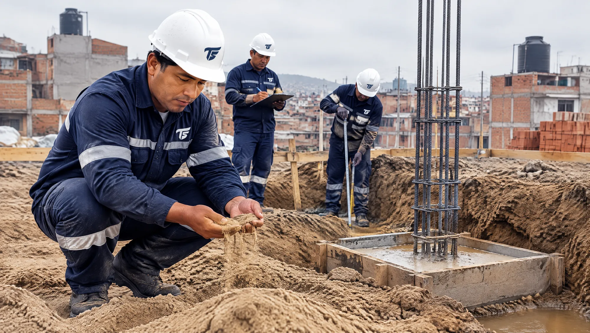 Cimentación en suelo arenoso: foto de Albañiles TS