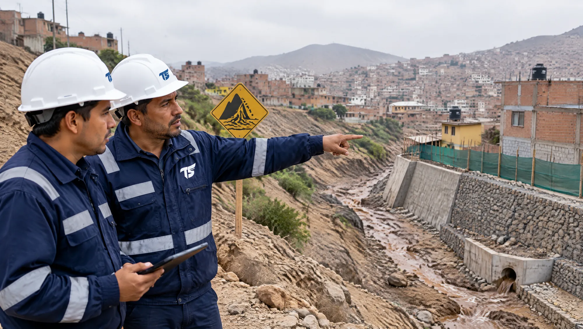 Huaicos en Lima: foto de Albañiles TS