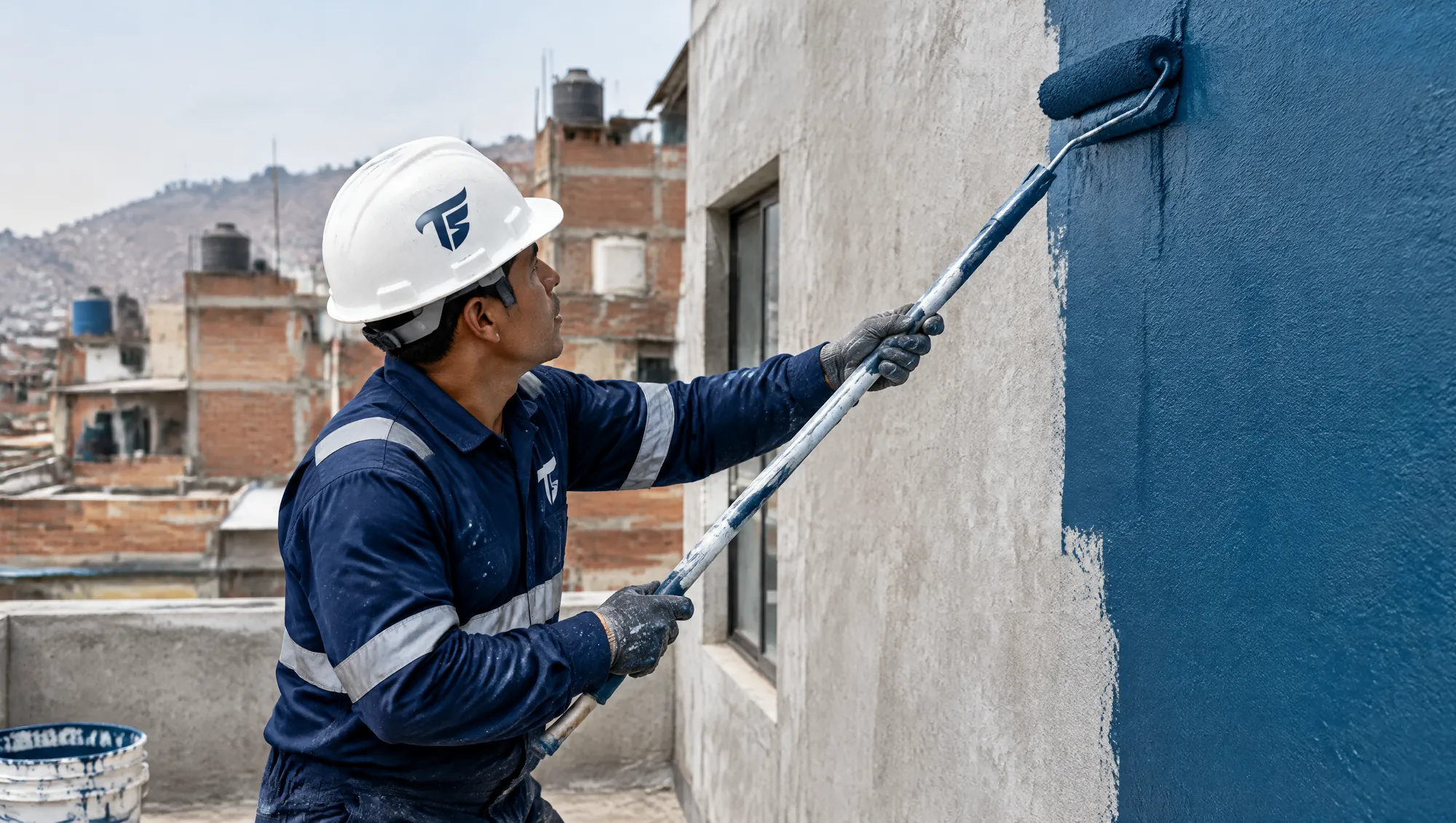 Pintura impermeable para fachadas: foto de Albañiles TS
