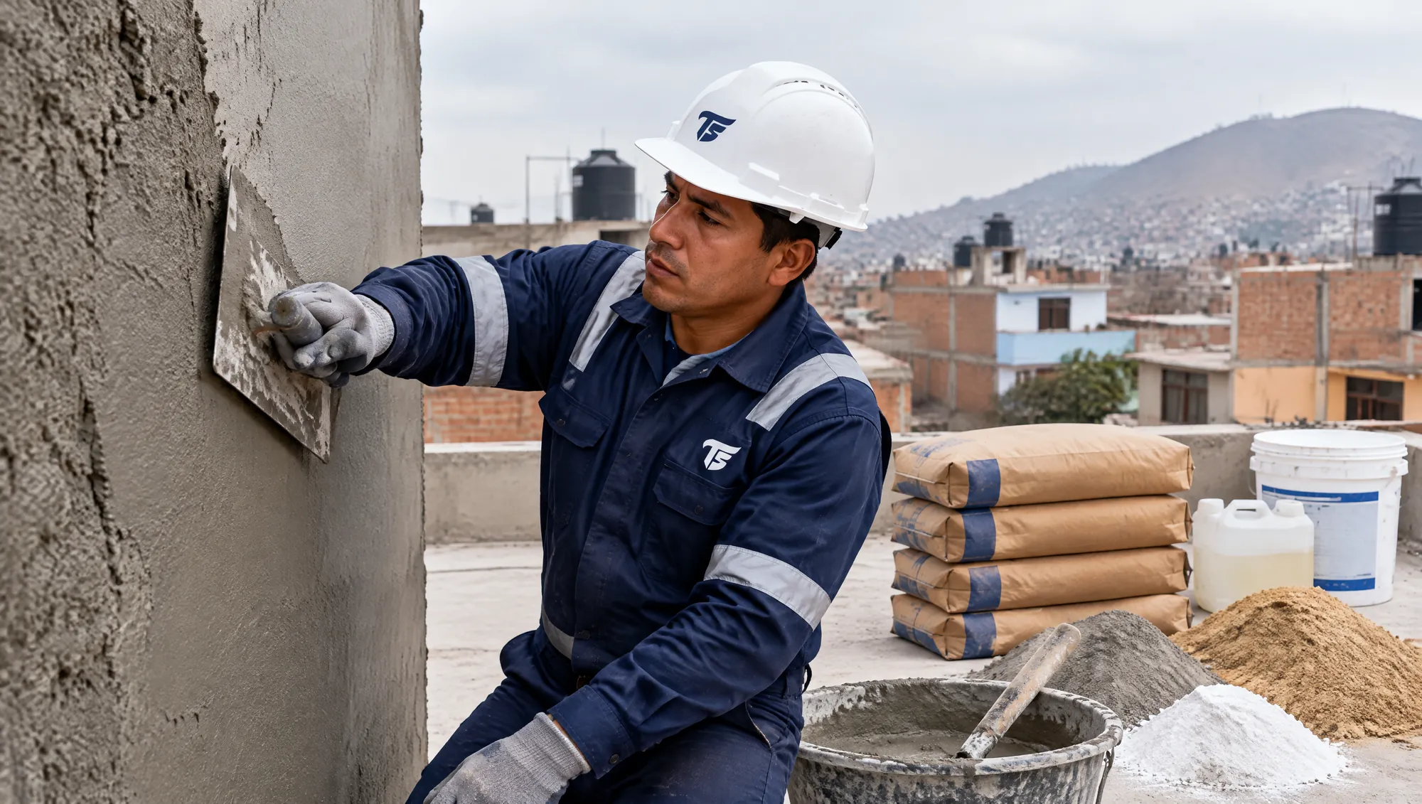 Precio de tarrajeo por m2 Perú 2026: foto de Albañiles TS