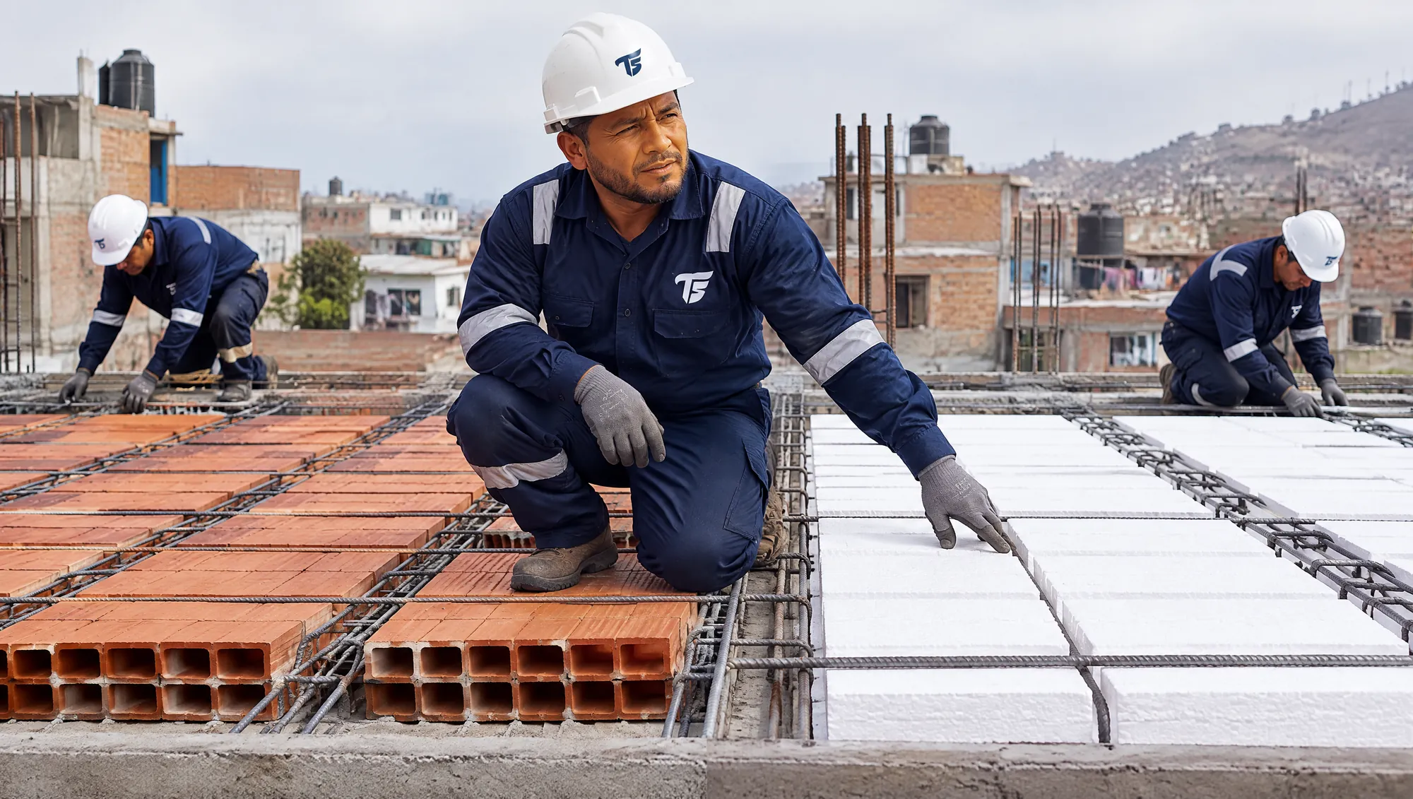 Techo aligerado con tecnopor: foto de Albañiles TS