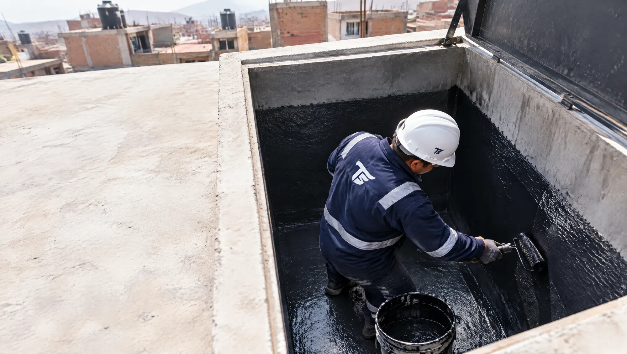 Impermeabilización de una cisterna nueva